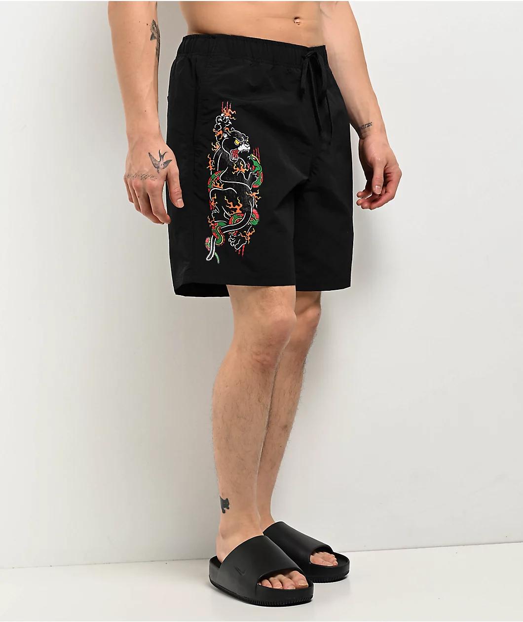 Ninth Hall Panther Black Board Shorts Product Image