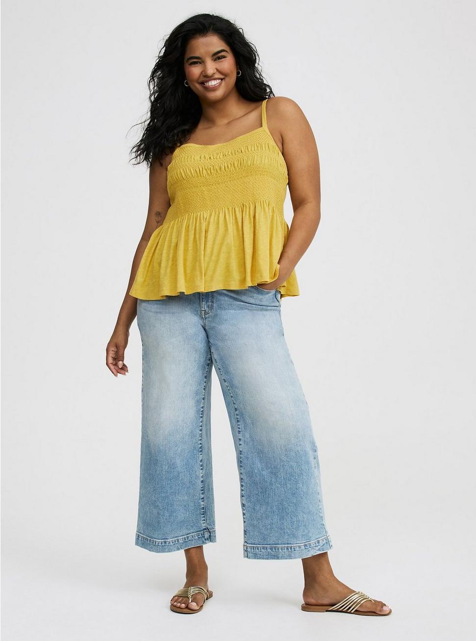 High-Rise Wide-Leg Ankle Crop Jean Product Image