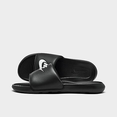 Nike Mens Nike Victori One Slides - Mens Shoes Black/Black/White Product Image