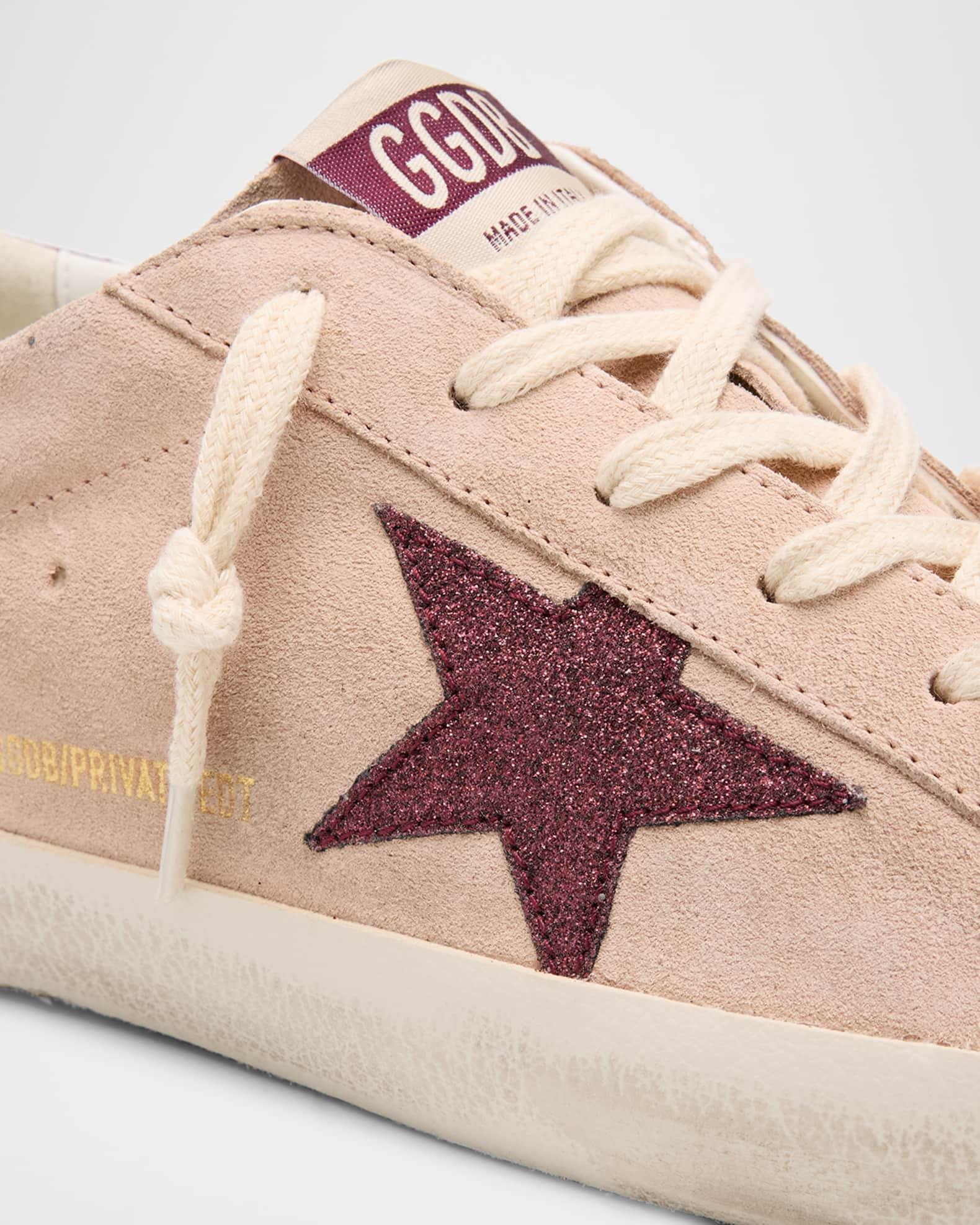 Superstar Glitter Suede Low-Top Sneakers Product Image