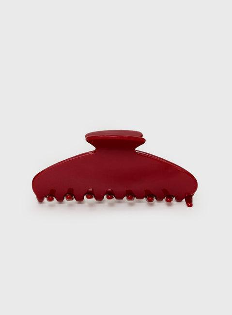 Caterina Hair Clip Red Product Image