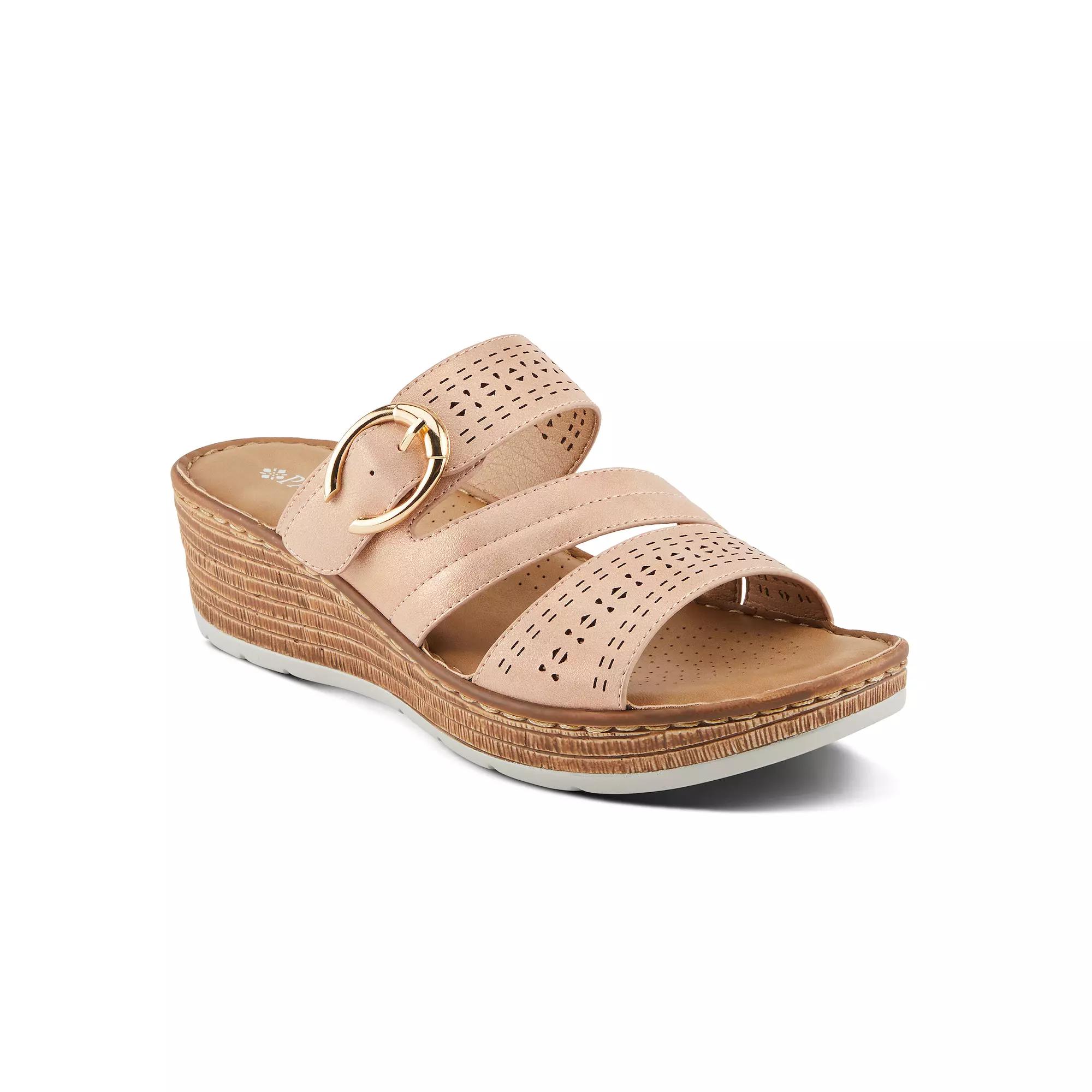 Patrizia Sharonda Women's Wedge Sandals, Size: 41, Blush Grey Product Image