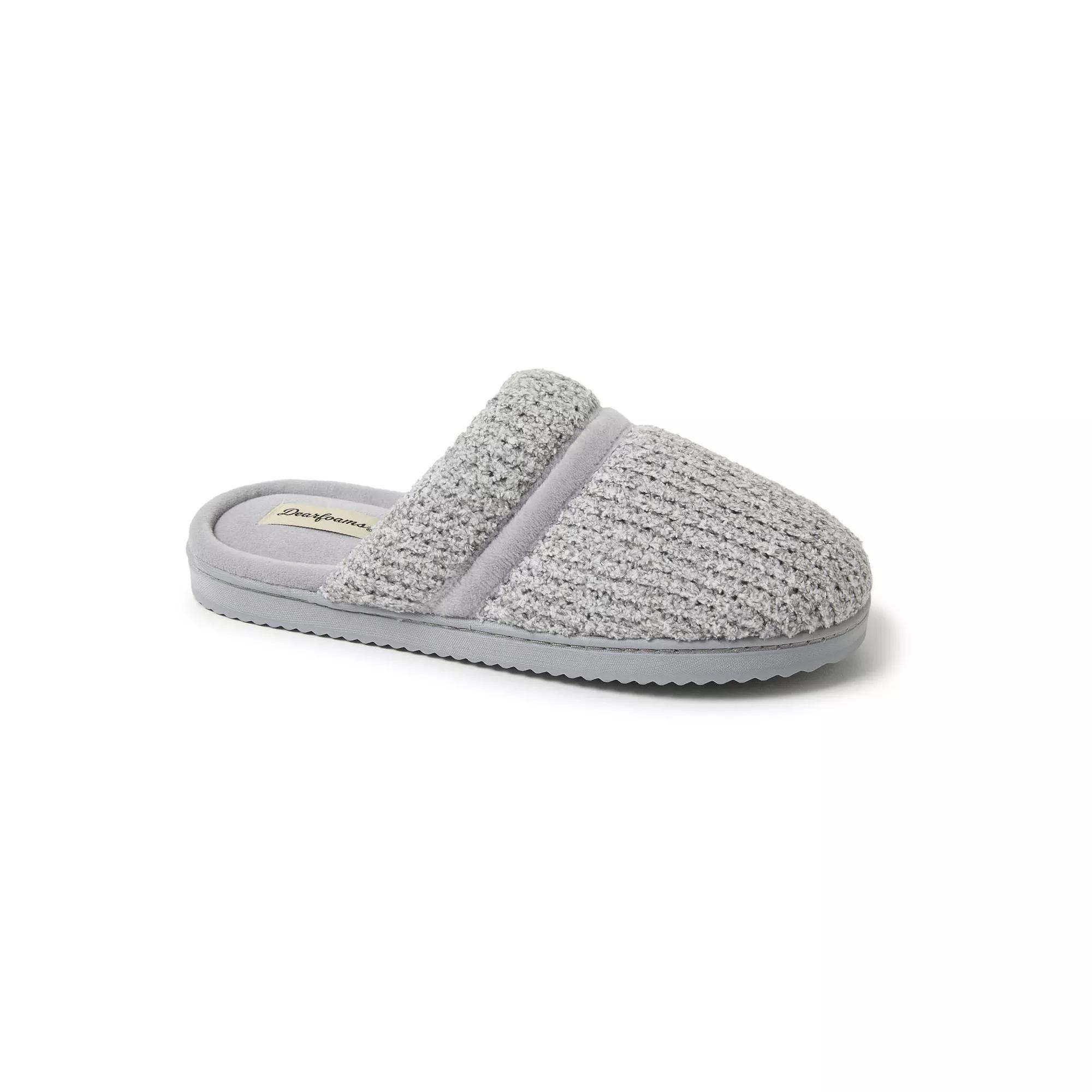 Dearfoams Serena Marled Chenille Womens Scuff Slippers Product Image