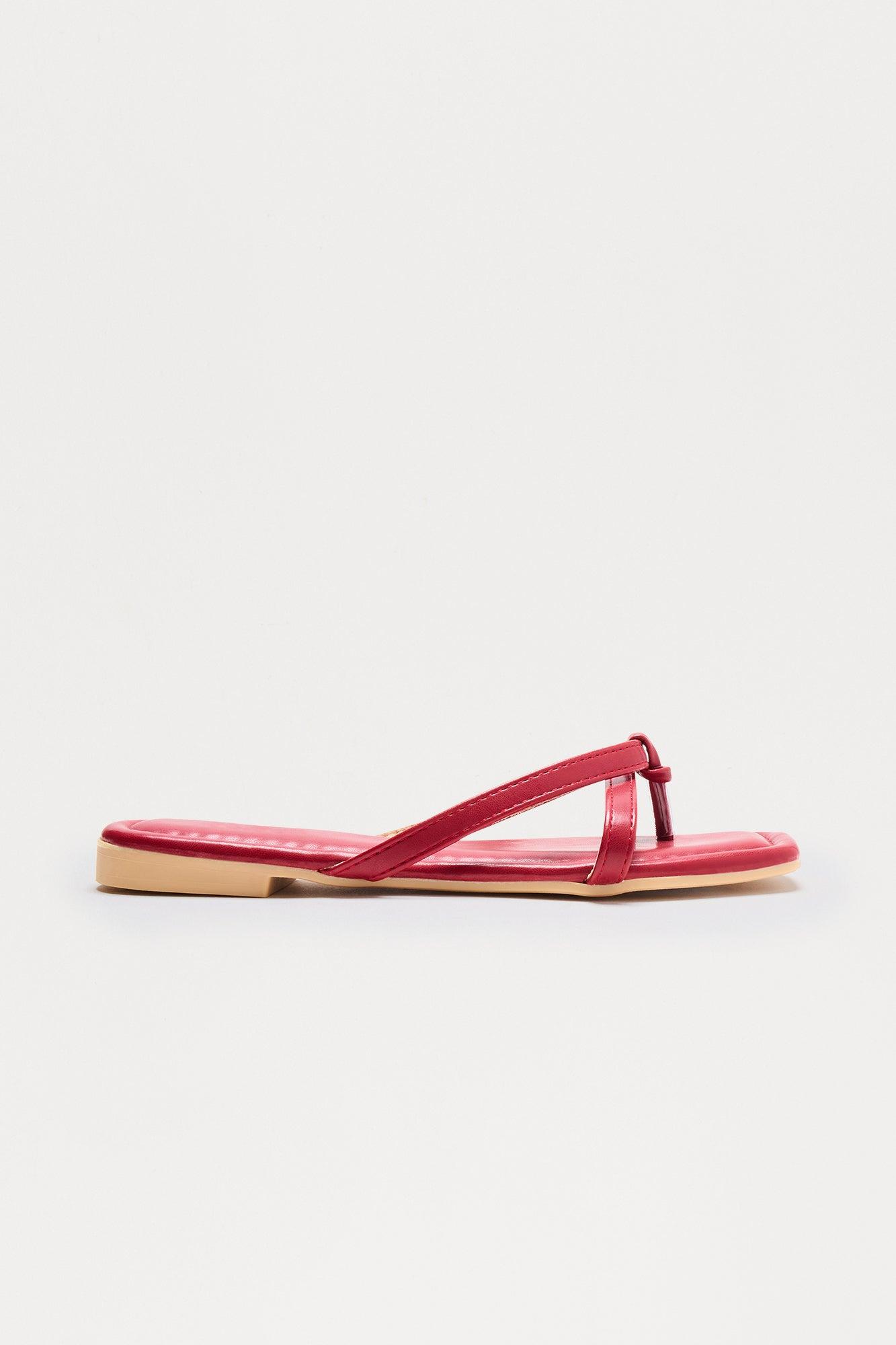 Carina Square Toe Sandals - Wine Female Product Image