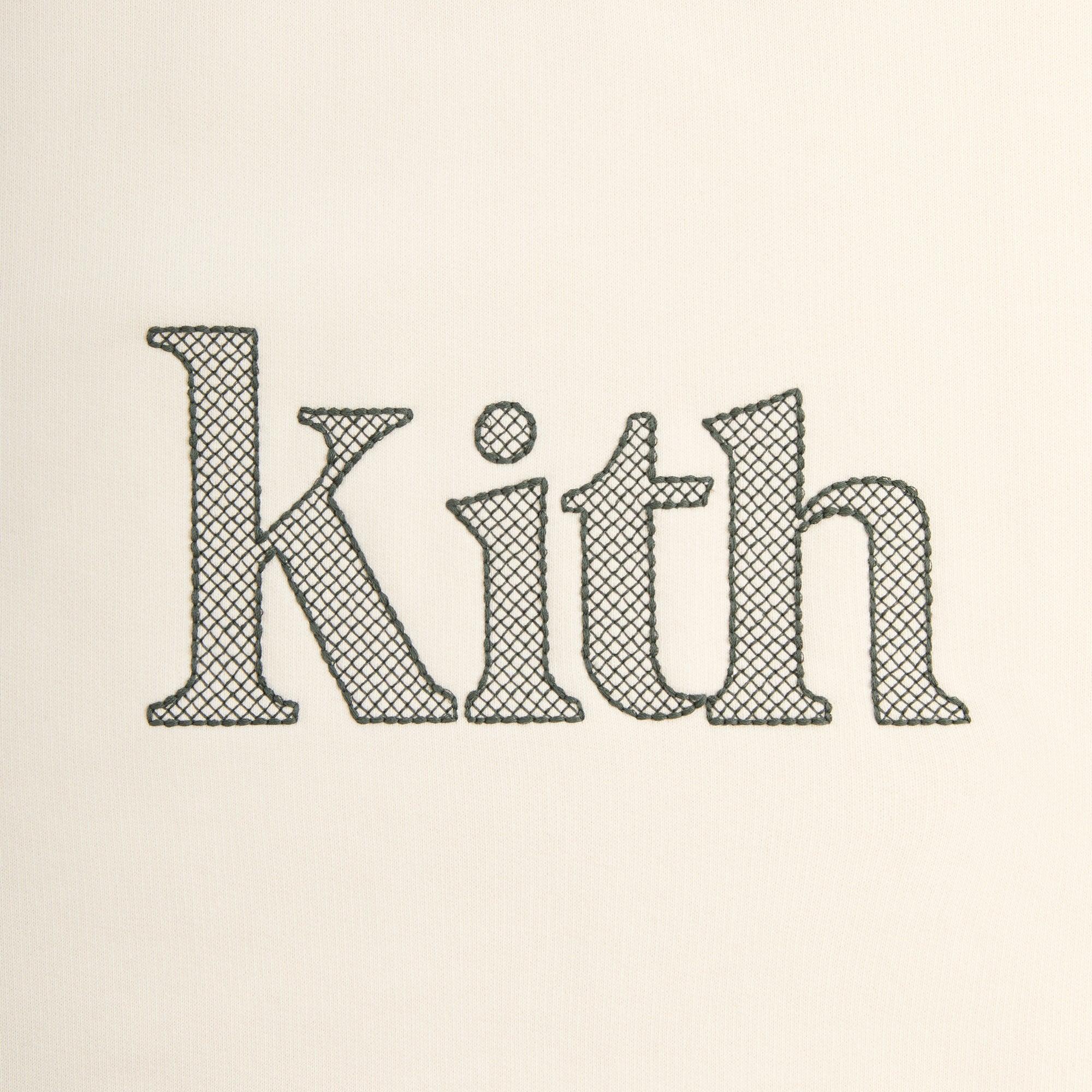 Kith Serif Nelson Crewneck - Sandrift Male Product Image