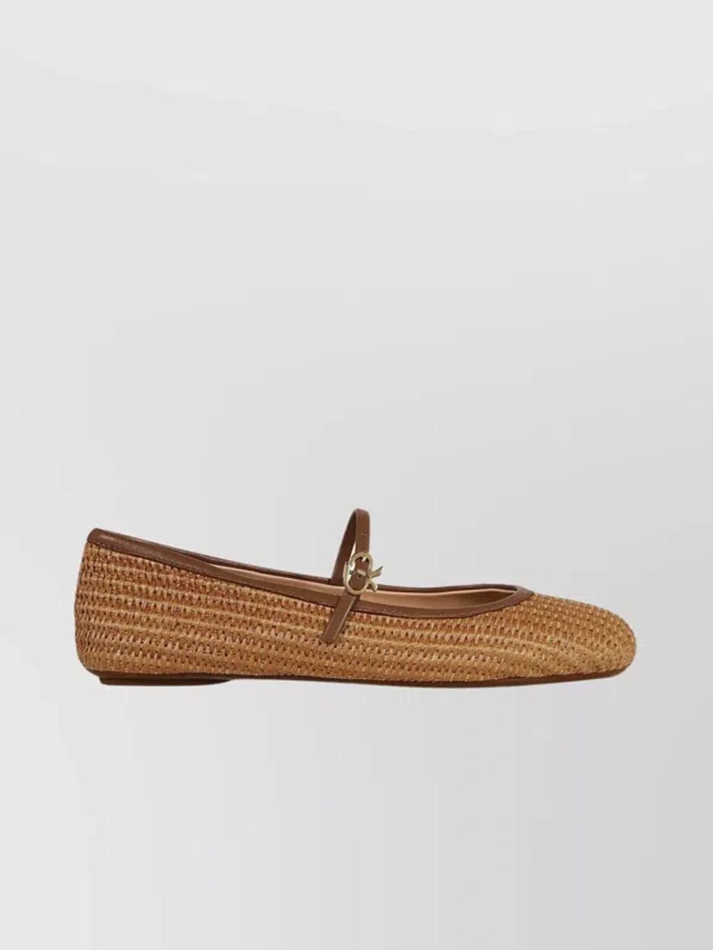 Carla raffia ballet pumps Product Image