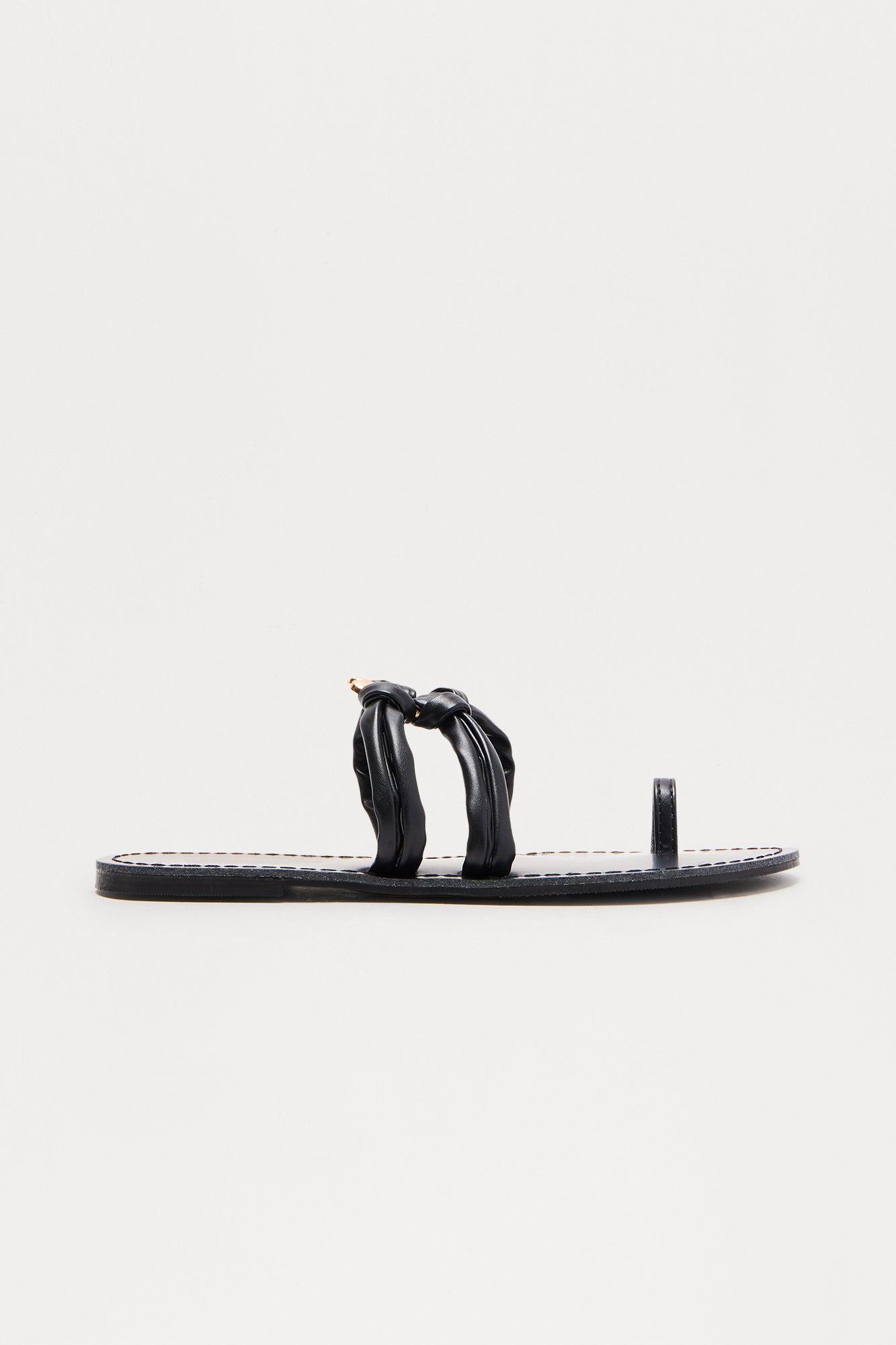 Oceanside Toe Ring Sandals - Black Female Product Image