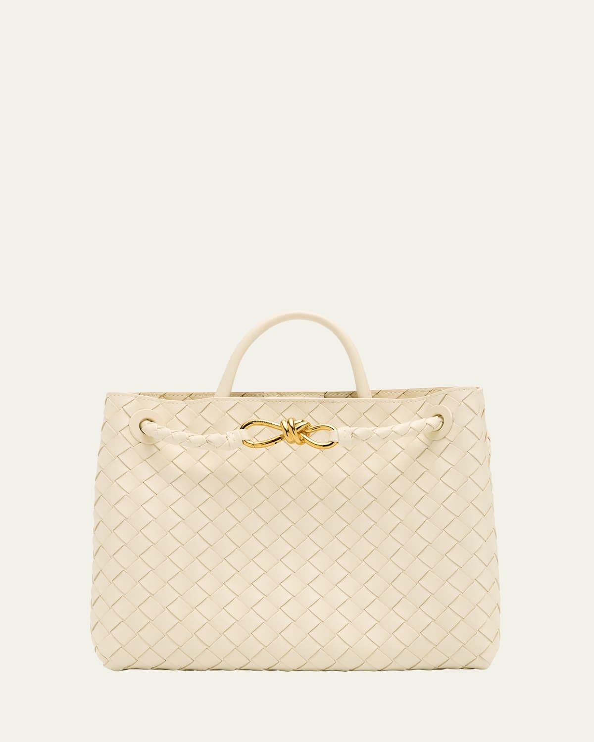 Womens Medium Andiamo Intrecciato Leather Top-Handle Bag Product Image