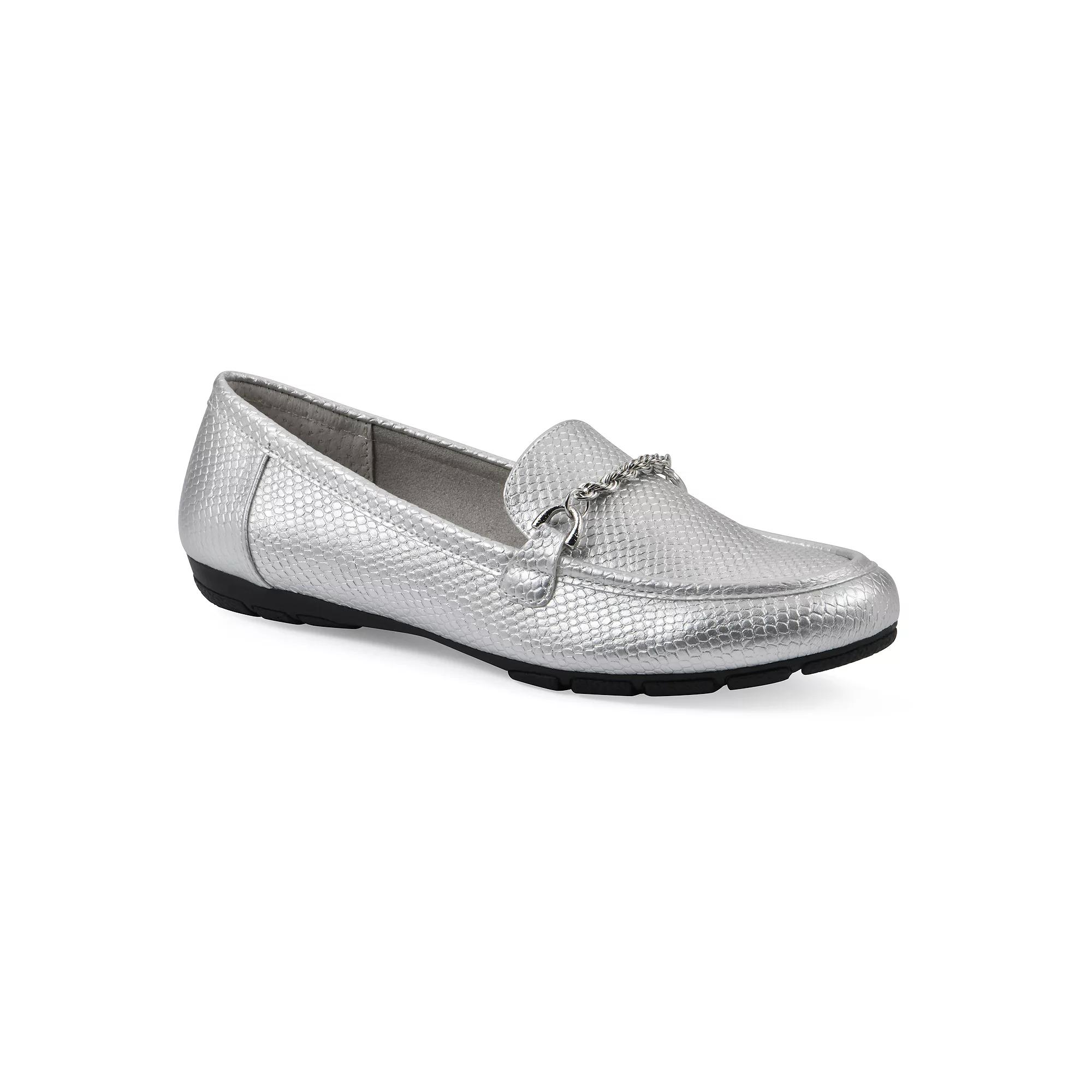 Cliffs by White Mountain Genius Women's Loafers, Size: 7, Silver Product Image