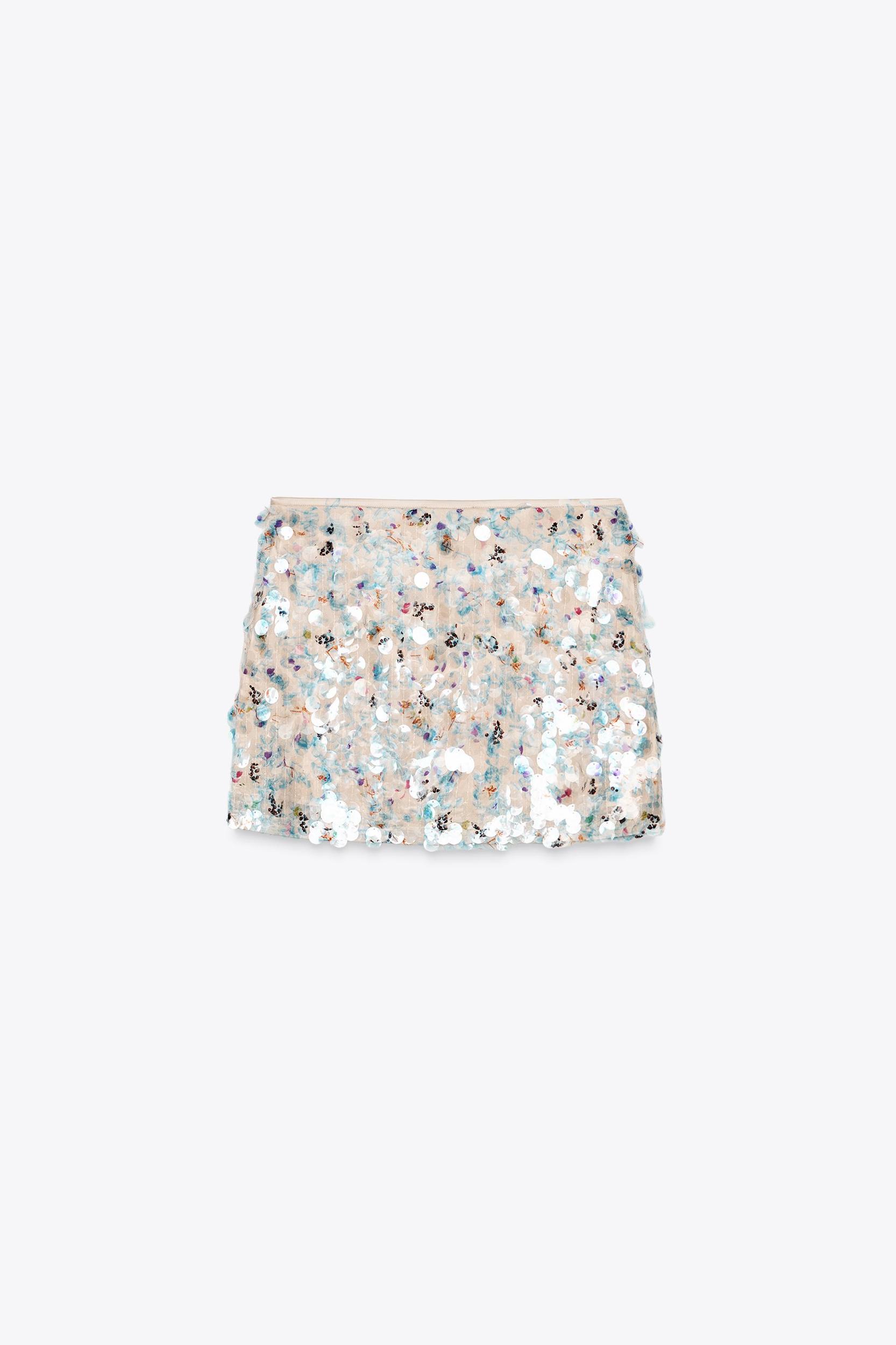 SEQUIN MINI SKIRT Product Image