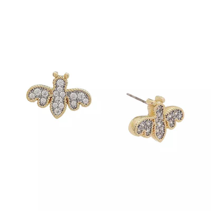 Juvell 18k Gold Plated Cubic Zirconia Stud Earrings, Women's, Gold Tone Product Image