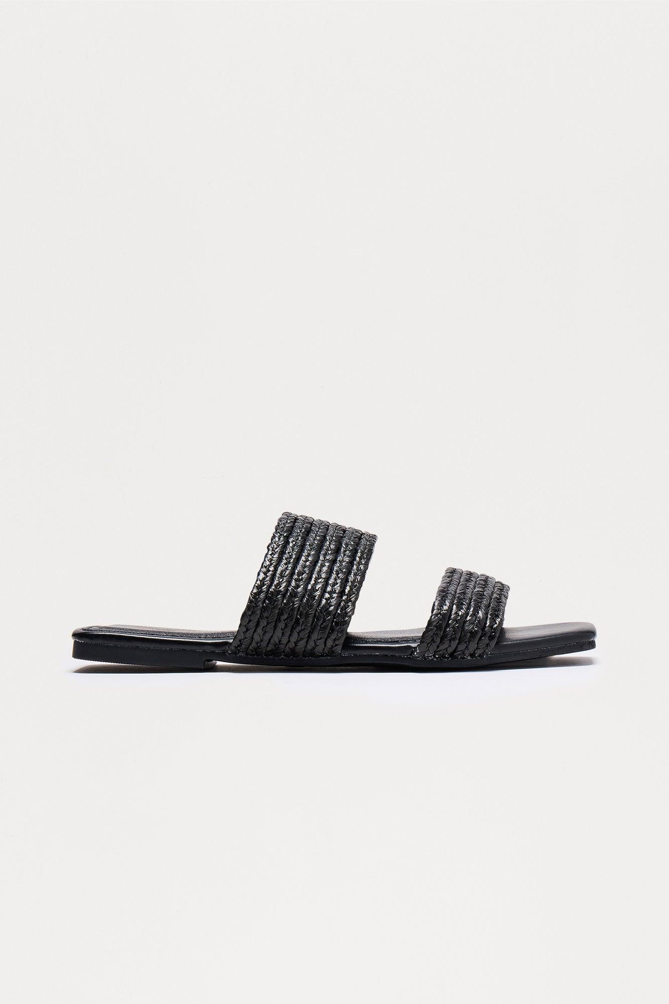Mahi Slip On Sandals - Black Product Image