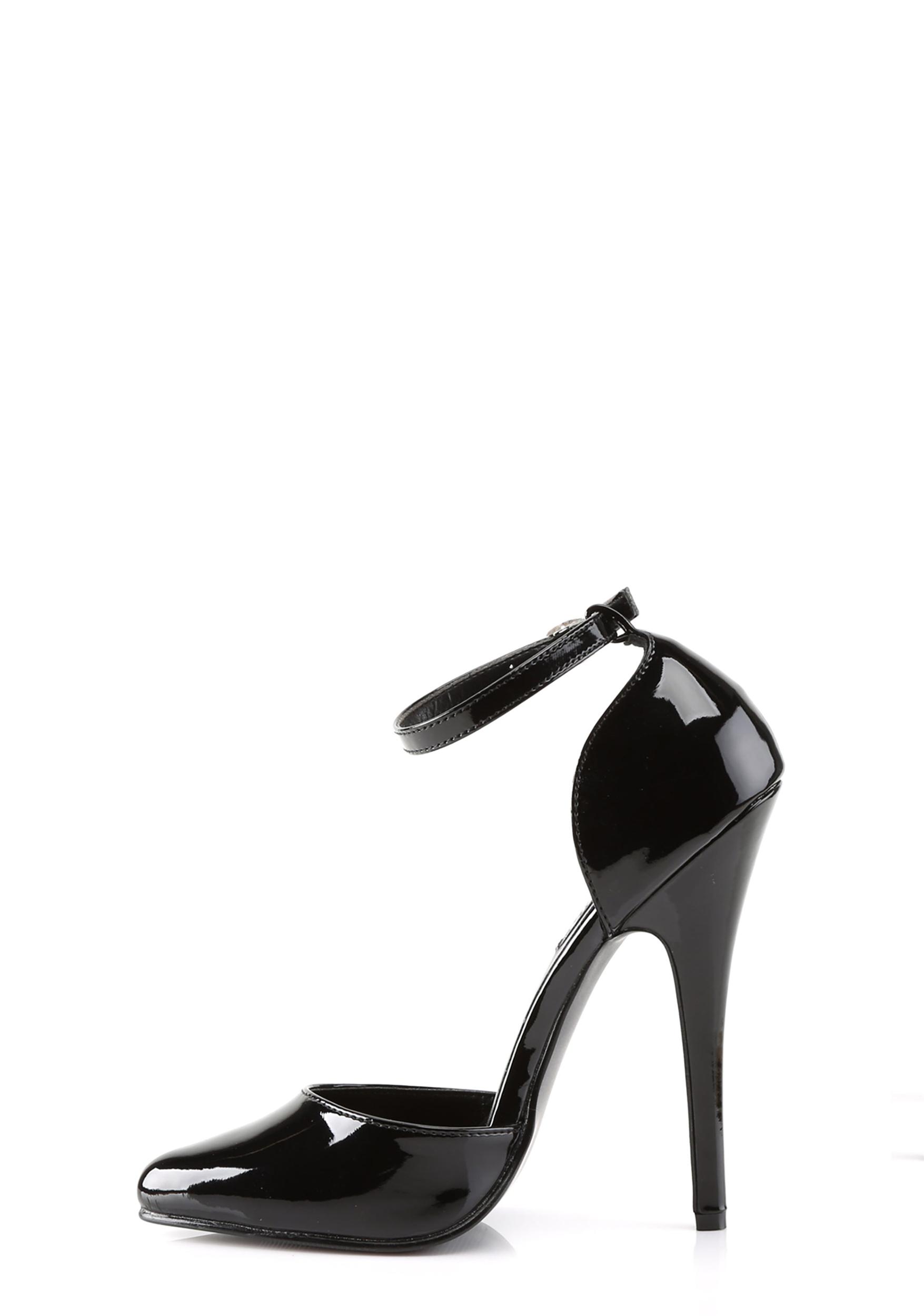 Devious Domina-402 Pumps Heels - Black Product Image