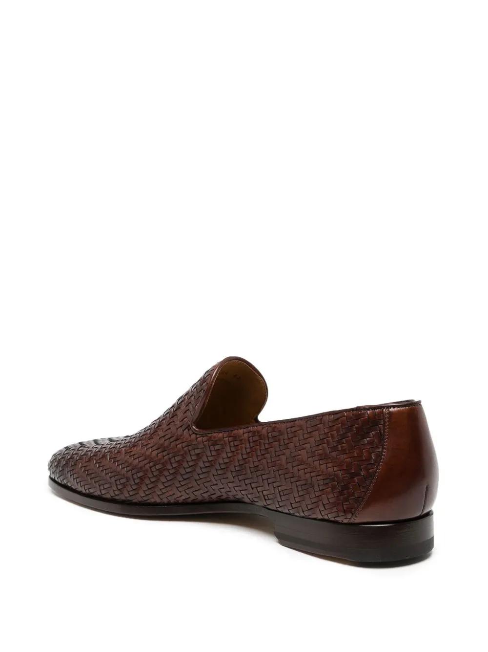 interwoven leather loafers Product Image