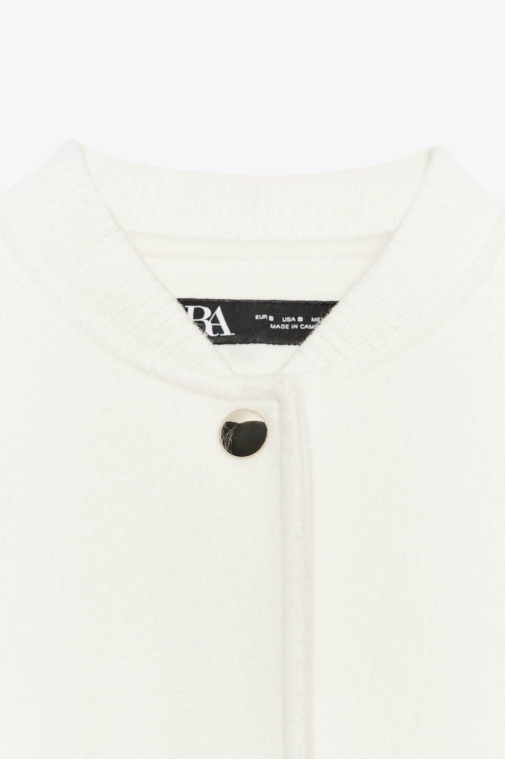 SOFT BOMBER JACKET WITH GOLDEN BUTTONS Product Image