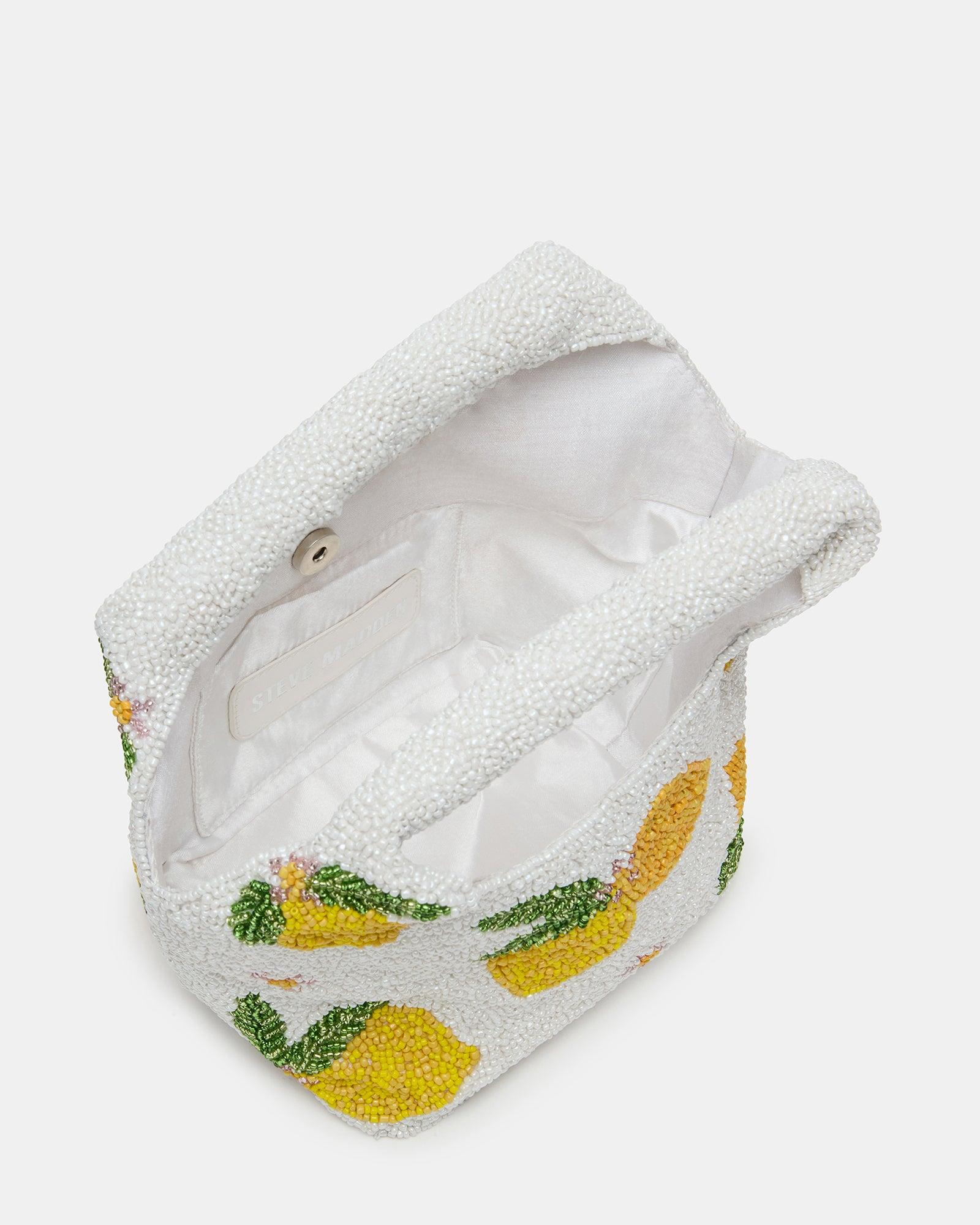 KINSLEY BEADED BAG LEMON Female Product Image