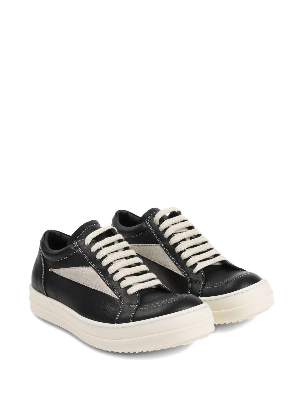 leather panelled sneakers Product Image