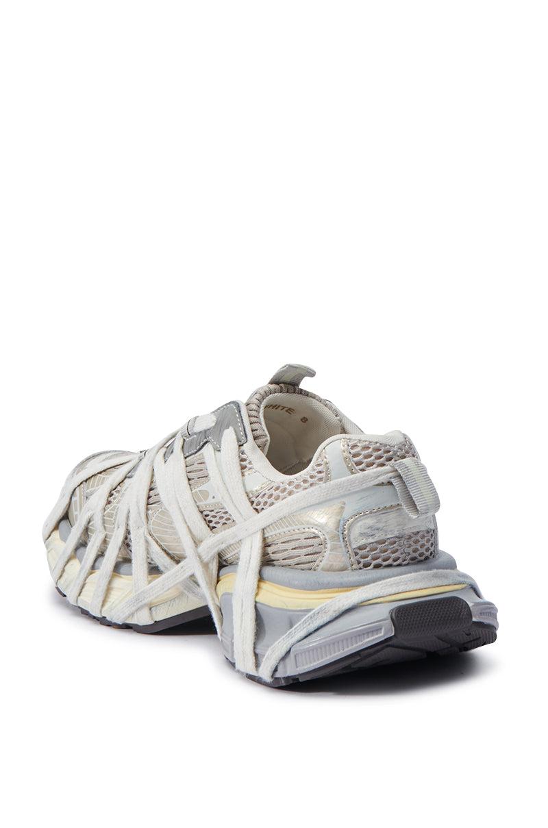 AZALEA WANG SELIE WHITE FLAT SNEAKER Product Image