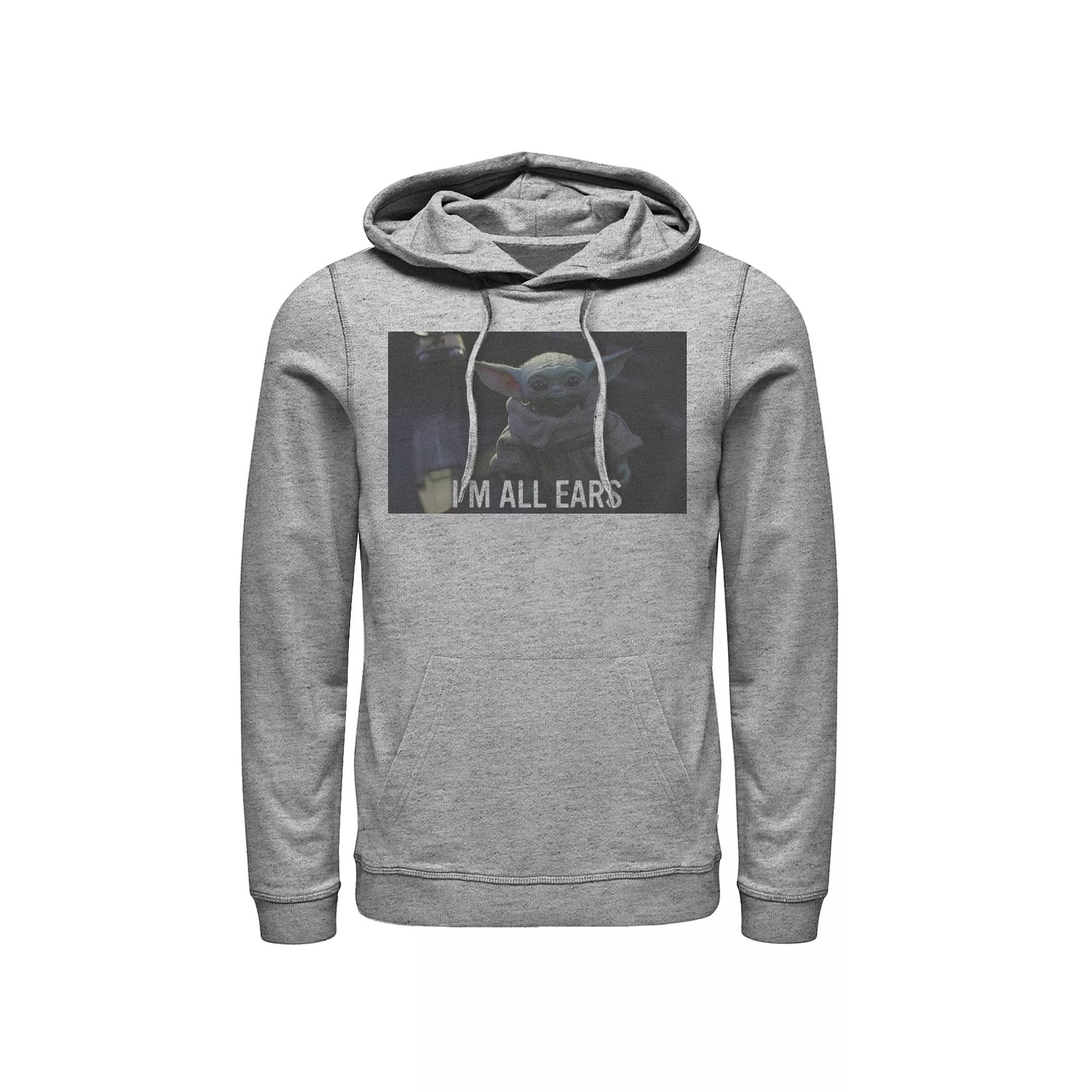 Men's Star Wars The Mandalorian The Child I'm All Ears Portrait Hoodie,  Product Image