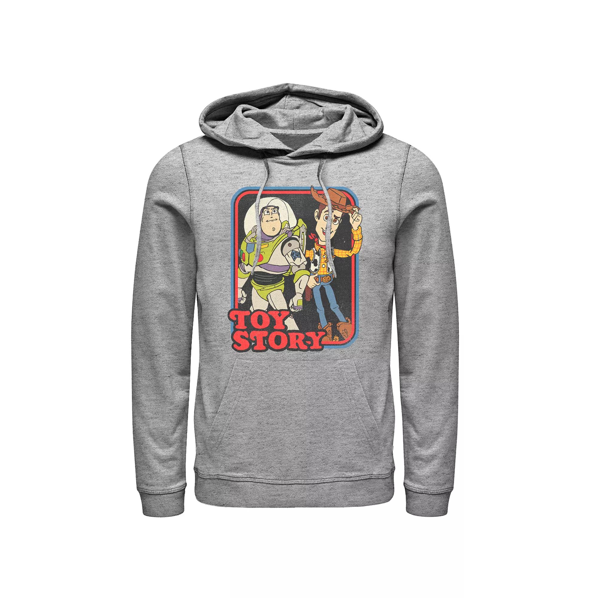 Disney / Pixars Toy Story Mens Storyline Pullover Hoodie Athletic Grey Product Image