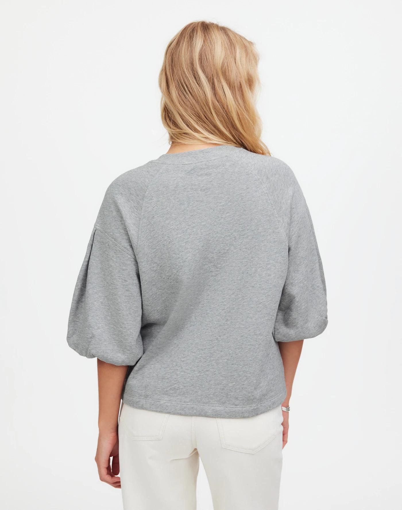 Puff-Sleeve Sweatshirt Tee Product Image