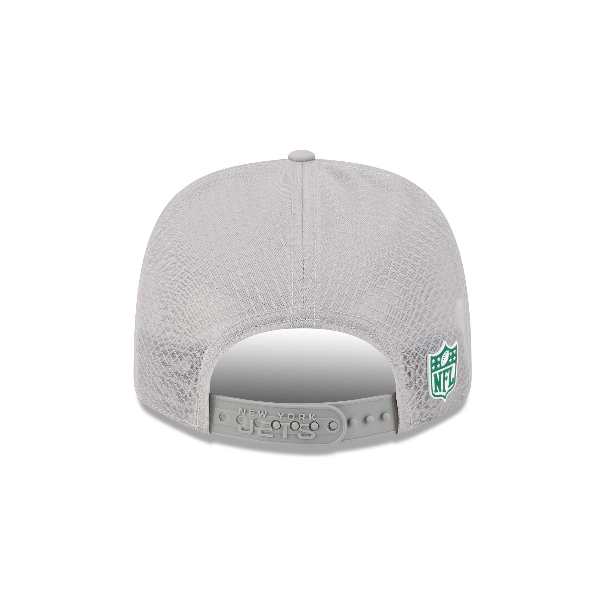 New York Jets 2025 Sideline Hot Weather Gray 9SEVENTY Trucker Hat Male Product Image