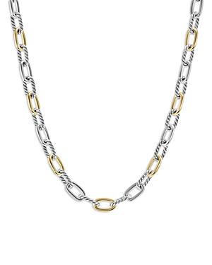 David Yurman Dy Madison Chain Necklace in Sterling Silver with 18K Yellow Gold, 18.25 Product Image