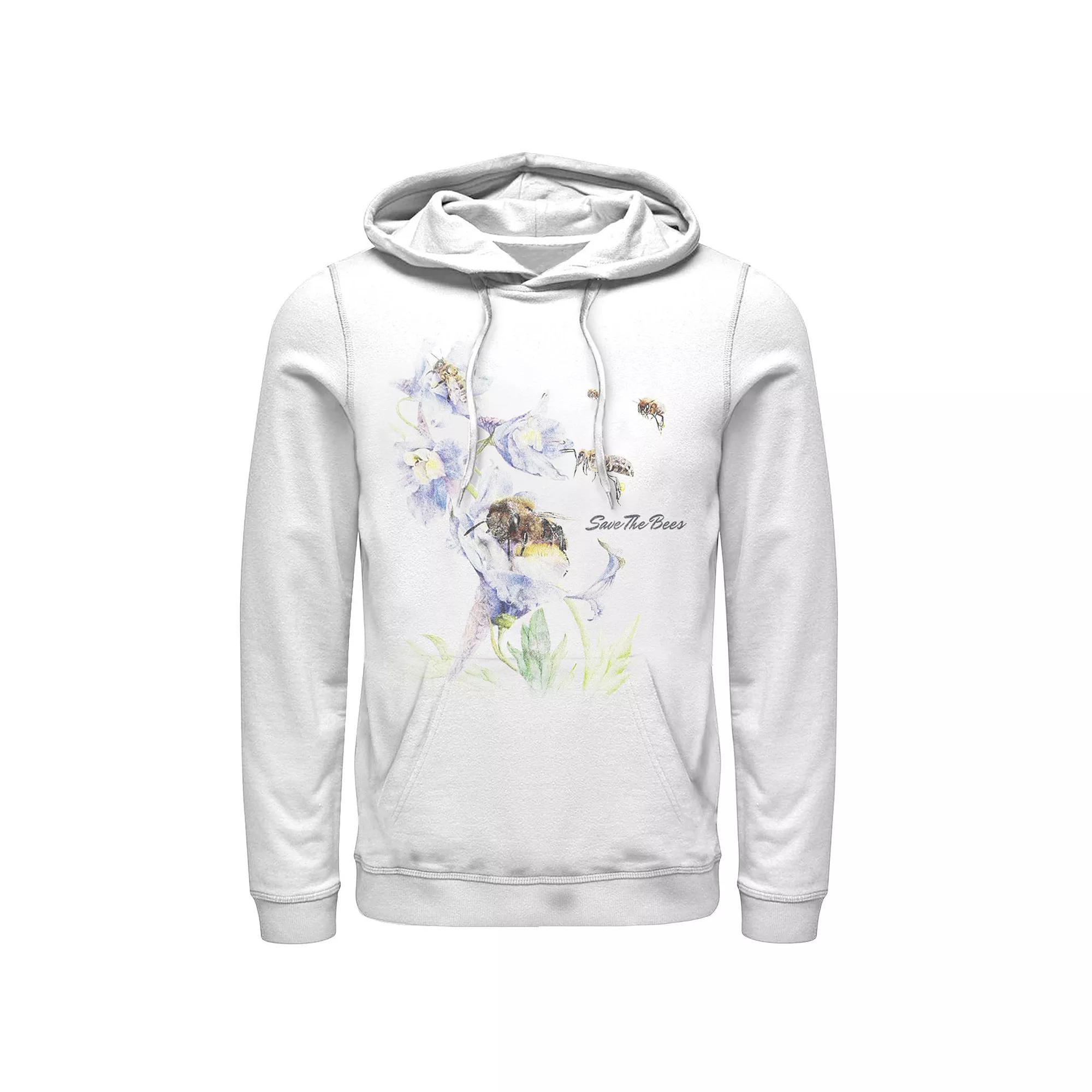 Men's Earth Day Save The Bees Floral Hoodie,  Product Image
