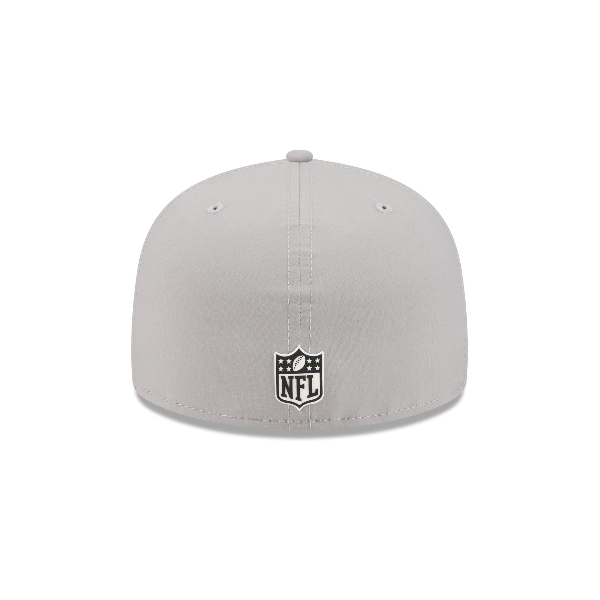 Las Vegas Raiders 2025 Sideline Hot Weather Gray 59FIFTY Fitted Hat Male Product Image