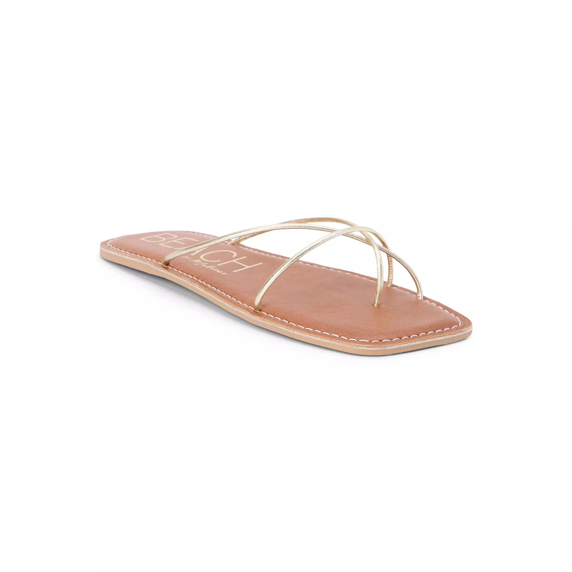 Beach by Matisse Coastline Women's Flat Sandals, Size: 8, Gold Product Image