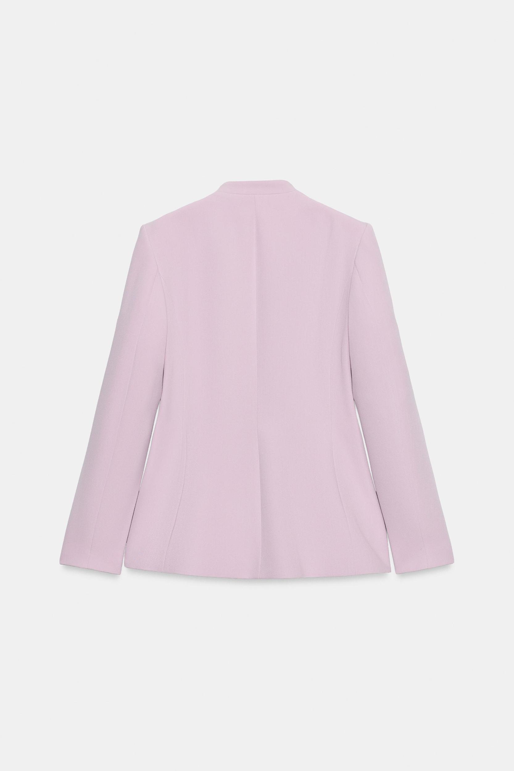FITTED LACE SHOULDER PAD BLAZER Product Image