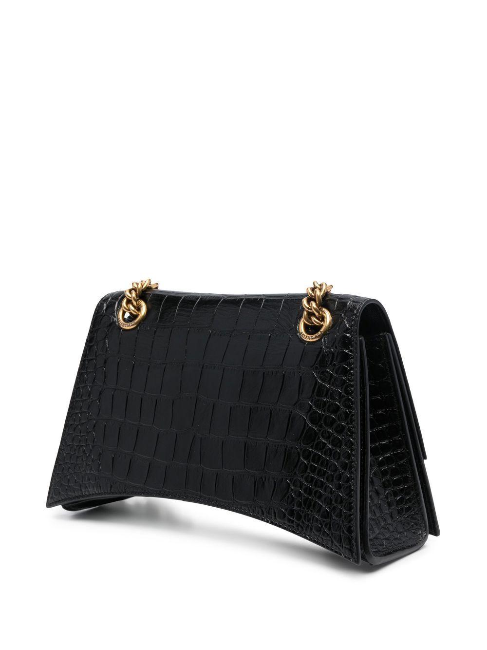 small Crush crocodile-embossed shoulder bag Product Image