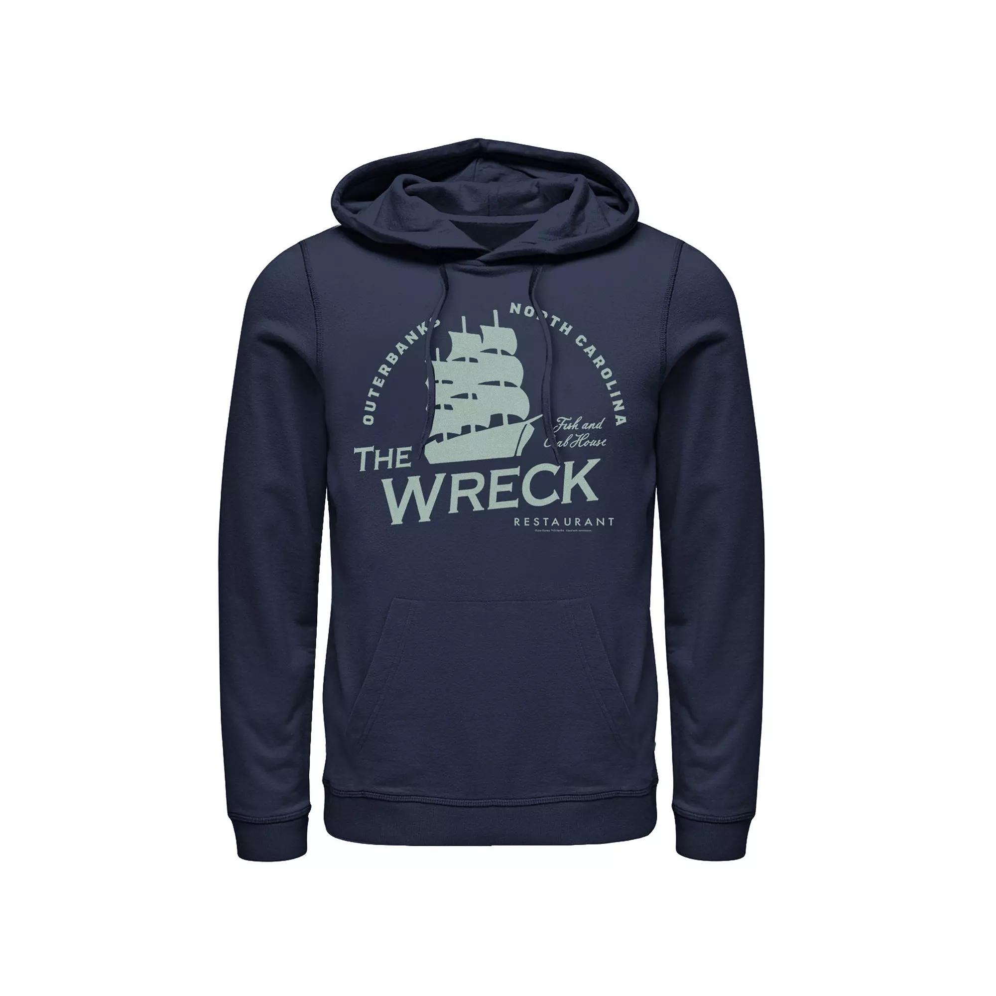 Men's Outer Banks The Wreck Restaurant Ship Logo Hoodie,  Product Image
