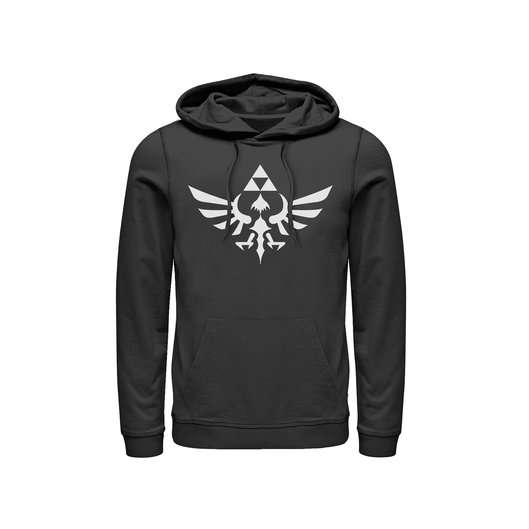 Men's Nintendo Legend Of Zelda Blue Royal Crest Pullover Hoodie,  Product Image