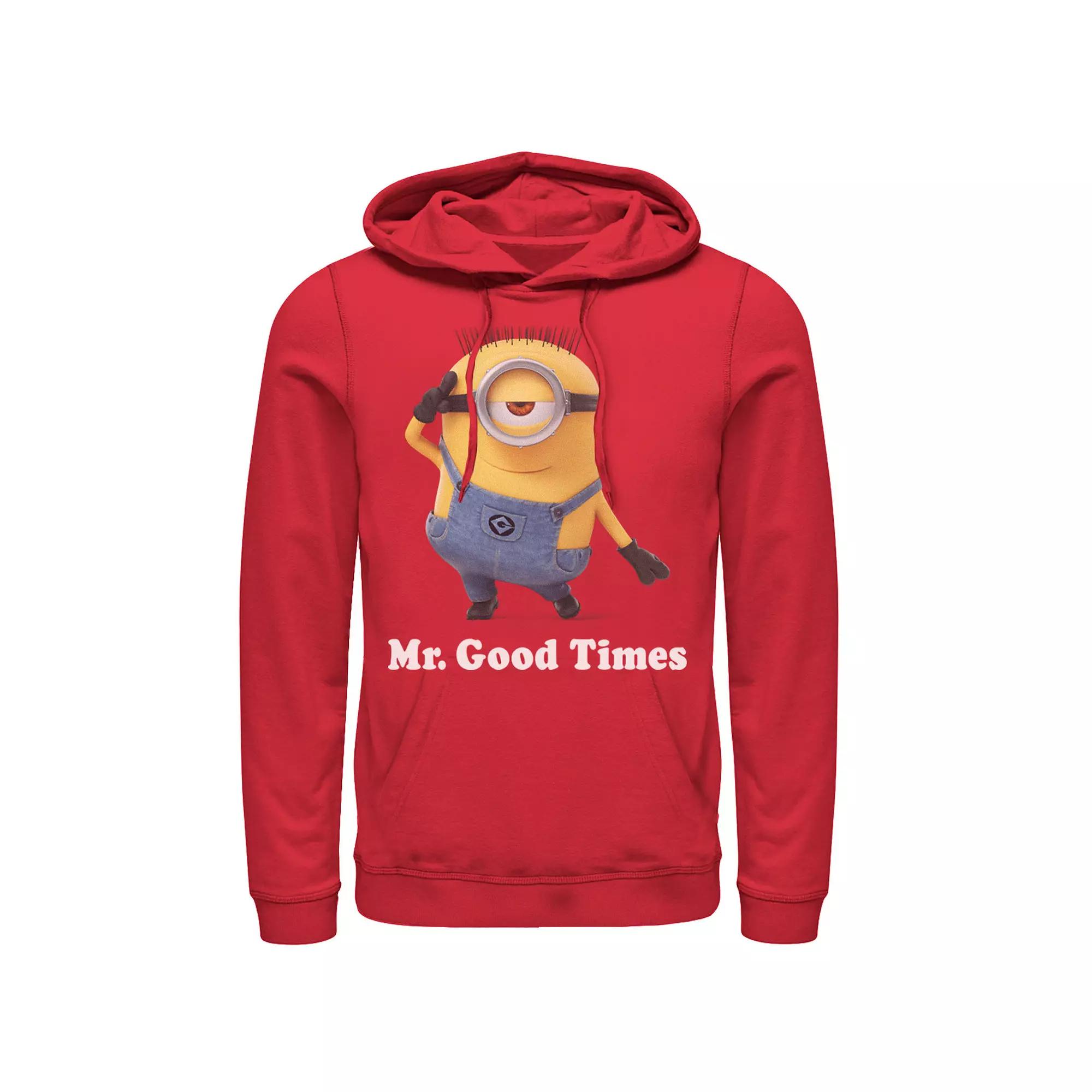 Mens Despicable Me Minions Mr. Good Times Pullover Hoodie Product Image