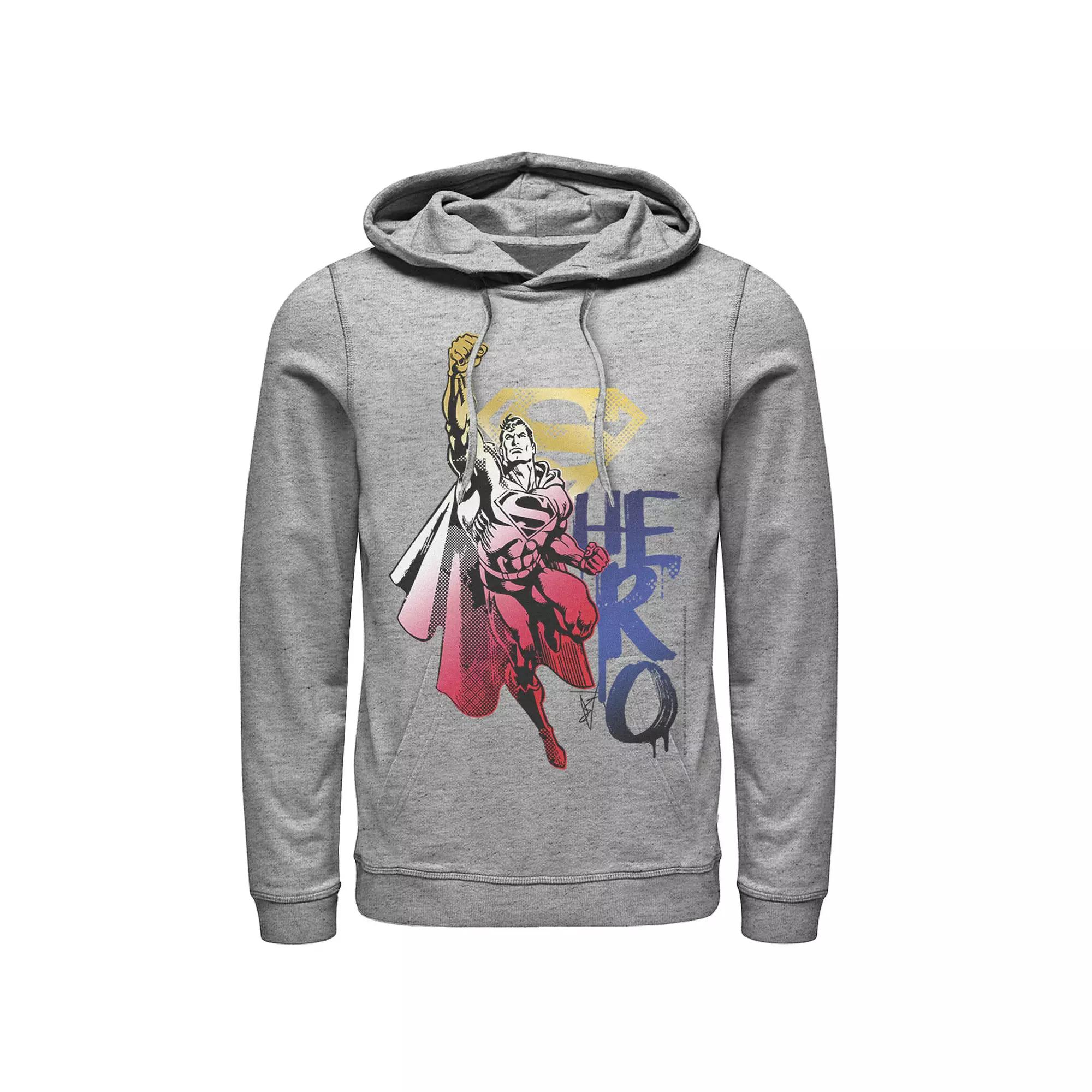 Men's DC Comics Superman Spray Paint Hero Hoodie,  Product Image