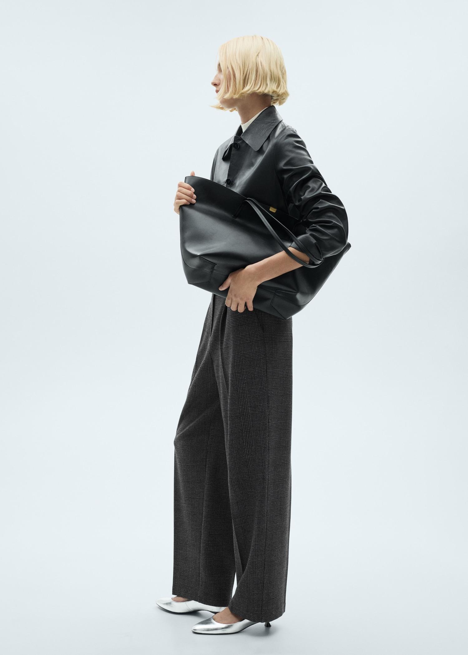 Tweed straight trousers - Women | MANGO USA Product Image