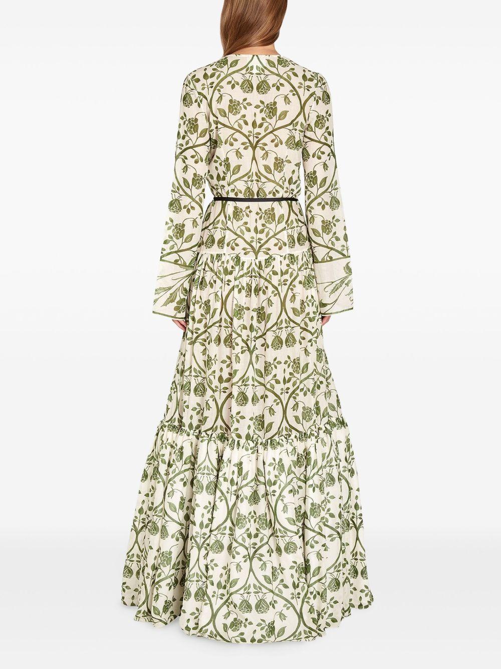 floral-print kaftan dress Product Image