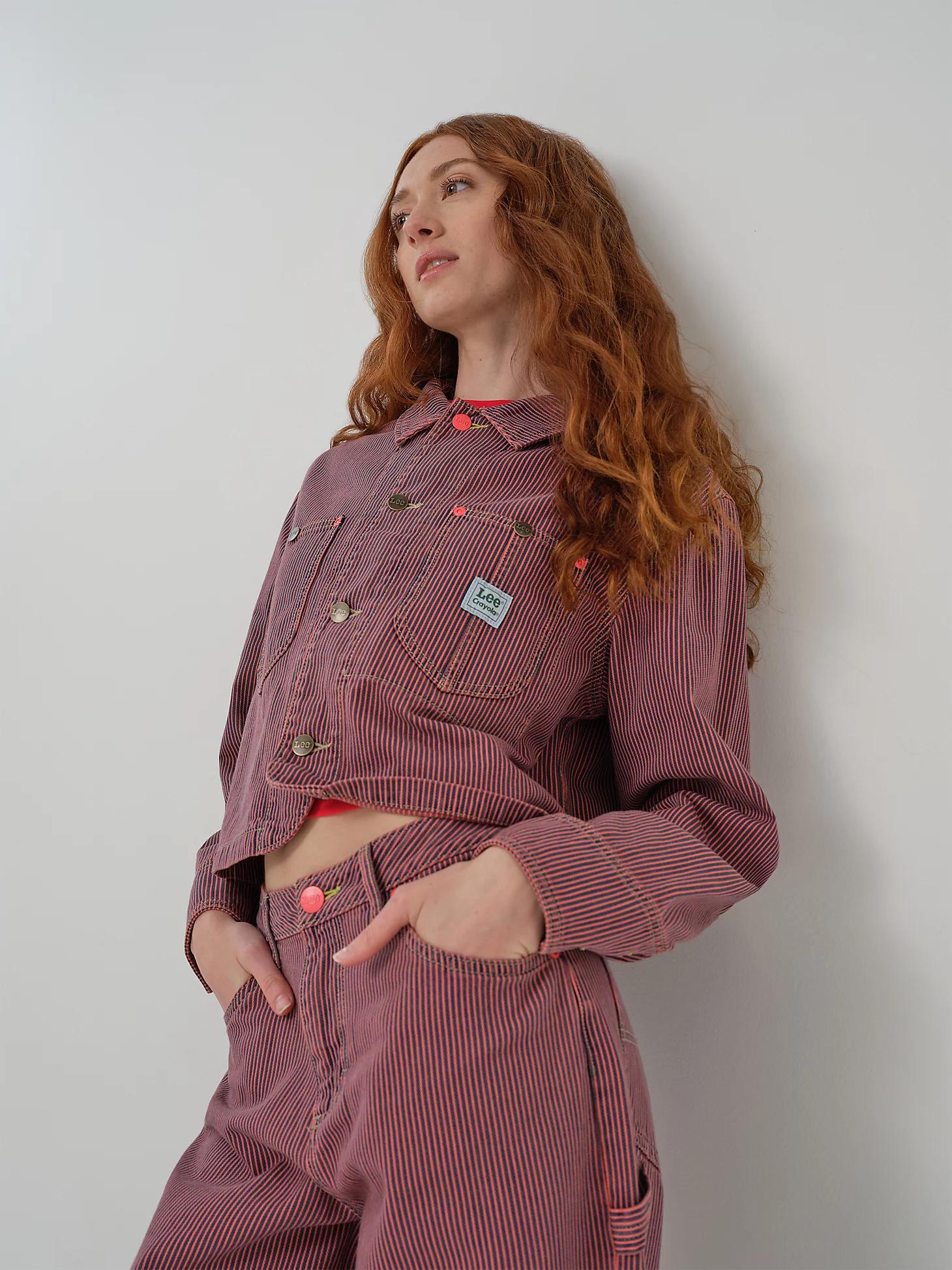 Women's Lee® x Crayola® Limited Edition Colors Crop Chore Jacket | Women's Jackets & Outerwear | Lee® Product Image