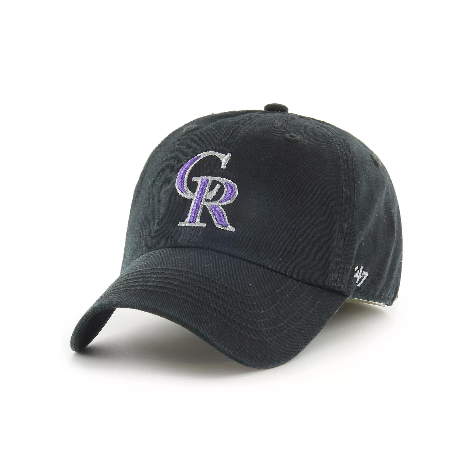 Men's '47 Black Miami Marlins Franchise Logo Fitted Hat,  Product Image