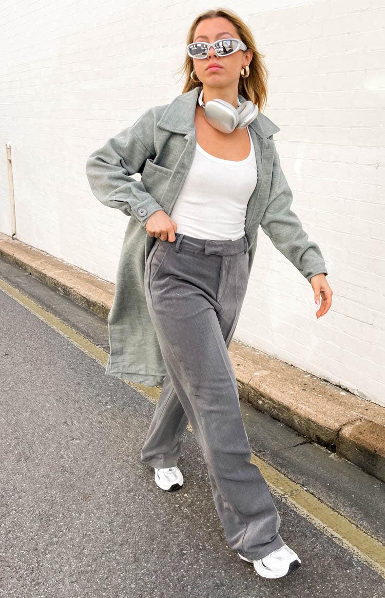 Cullen Grey Longline Shacket Product Image