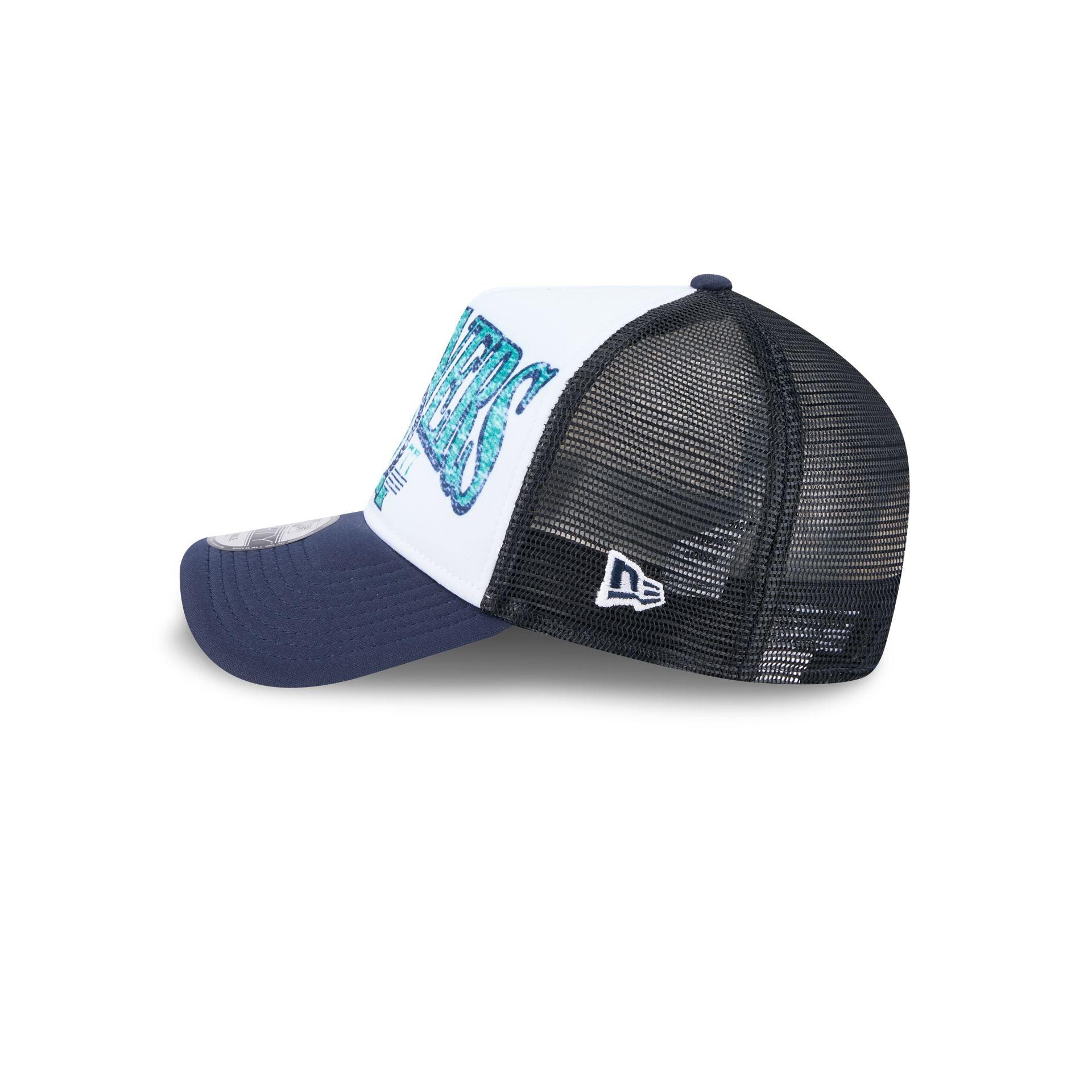 Seattle Mariners Distressed 9FORTY A-Frame Trucker Hat Male Product Image