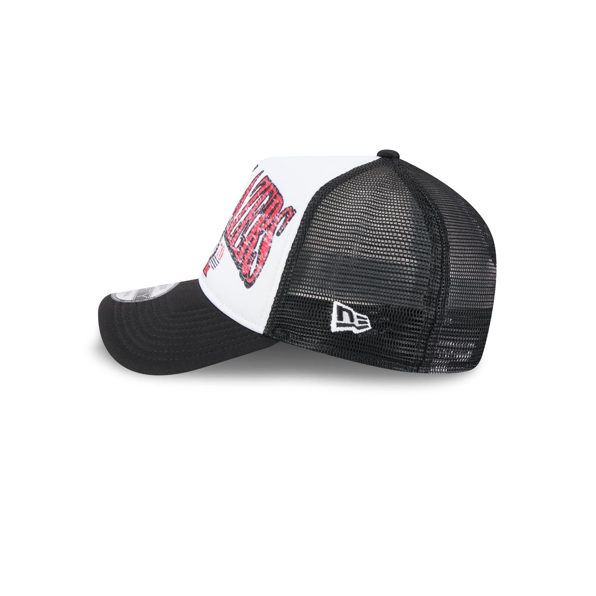 Portland Trail Blazers Distressed 9FORTY A-Frame Trucker Hat Male Product Image