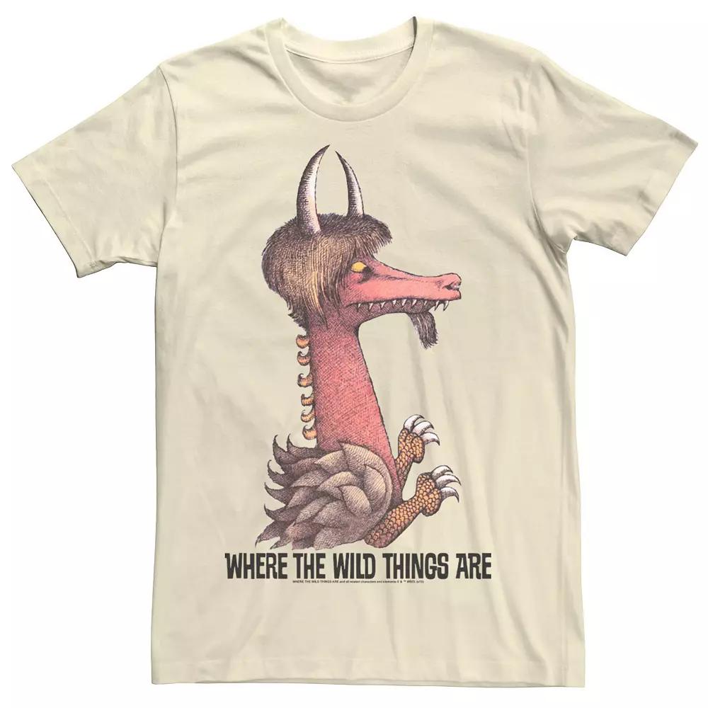 Men's Where The Wild Things Are Long Neck Monster Portrait Tee,  Product Image