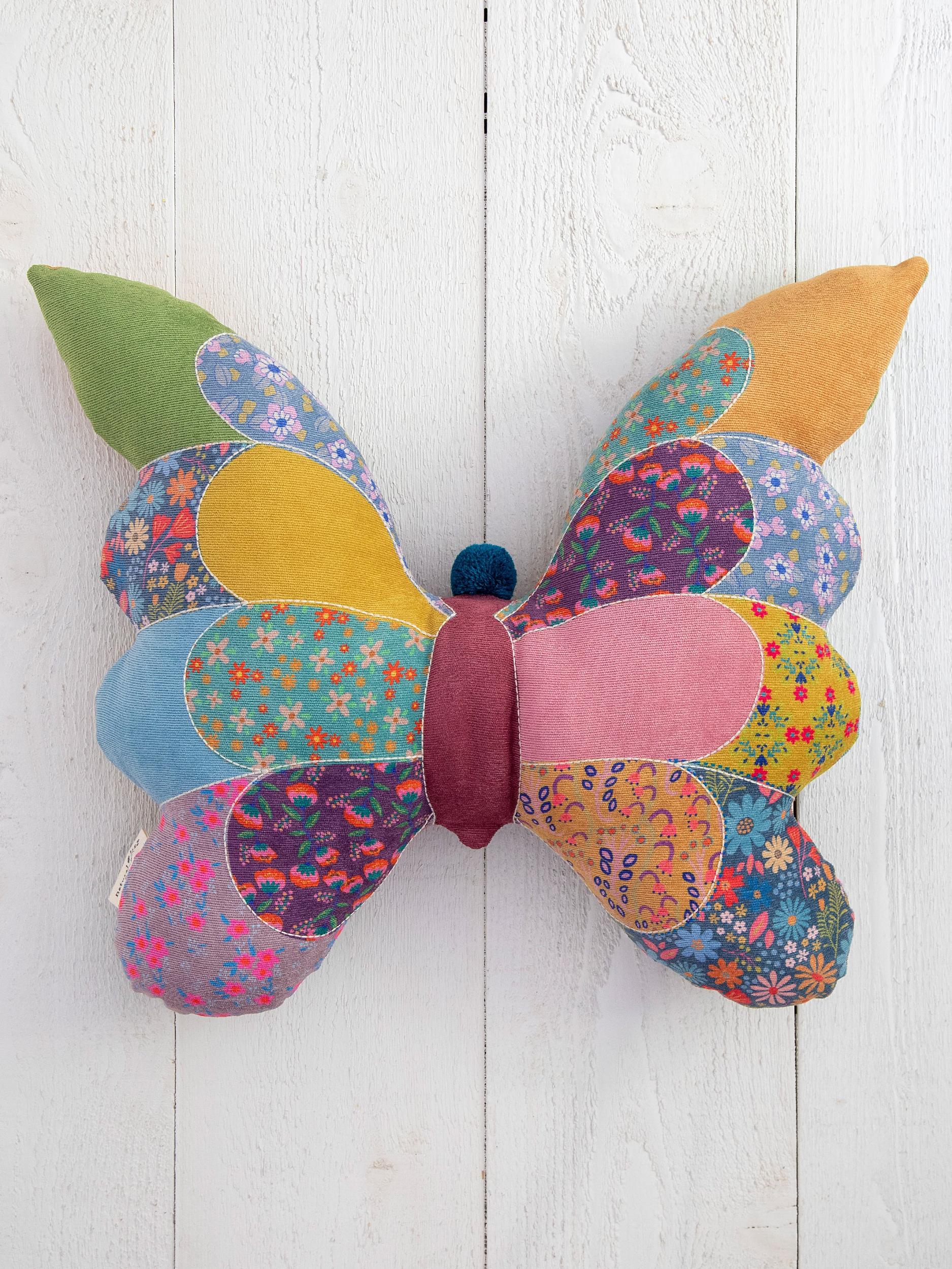 Whimsy Patchwork Pillow - Flower Product Image