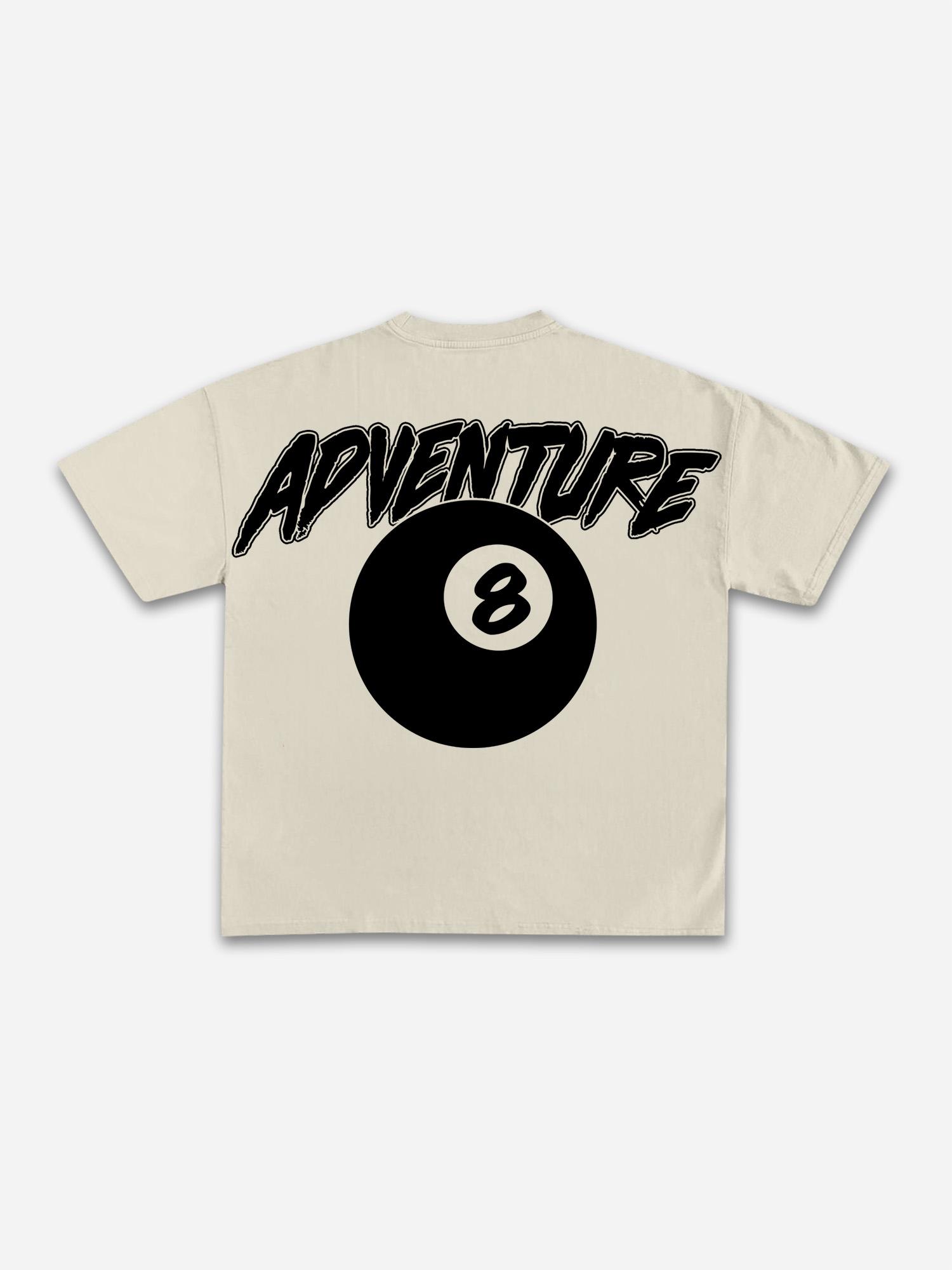 Sopula Men's Vintage Black 8 Ball Print T-Shirt Product Image