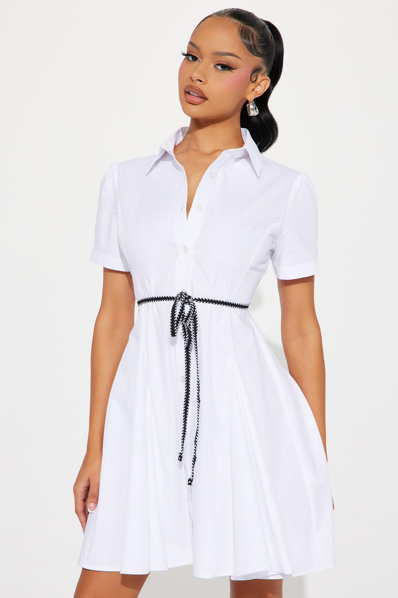 Corinne Mini Dress - White Product Image