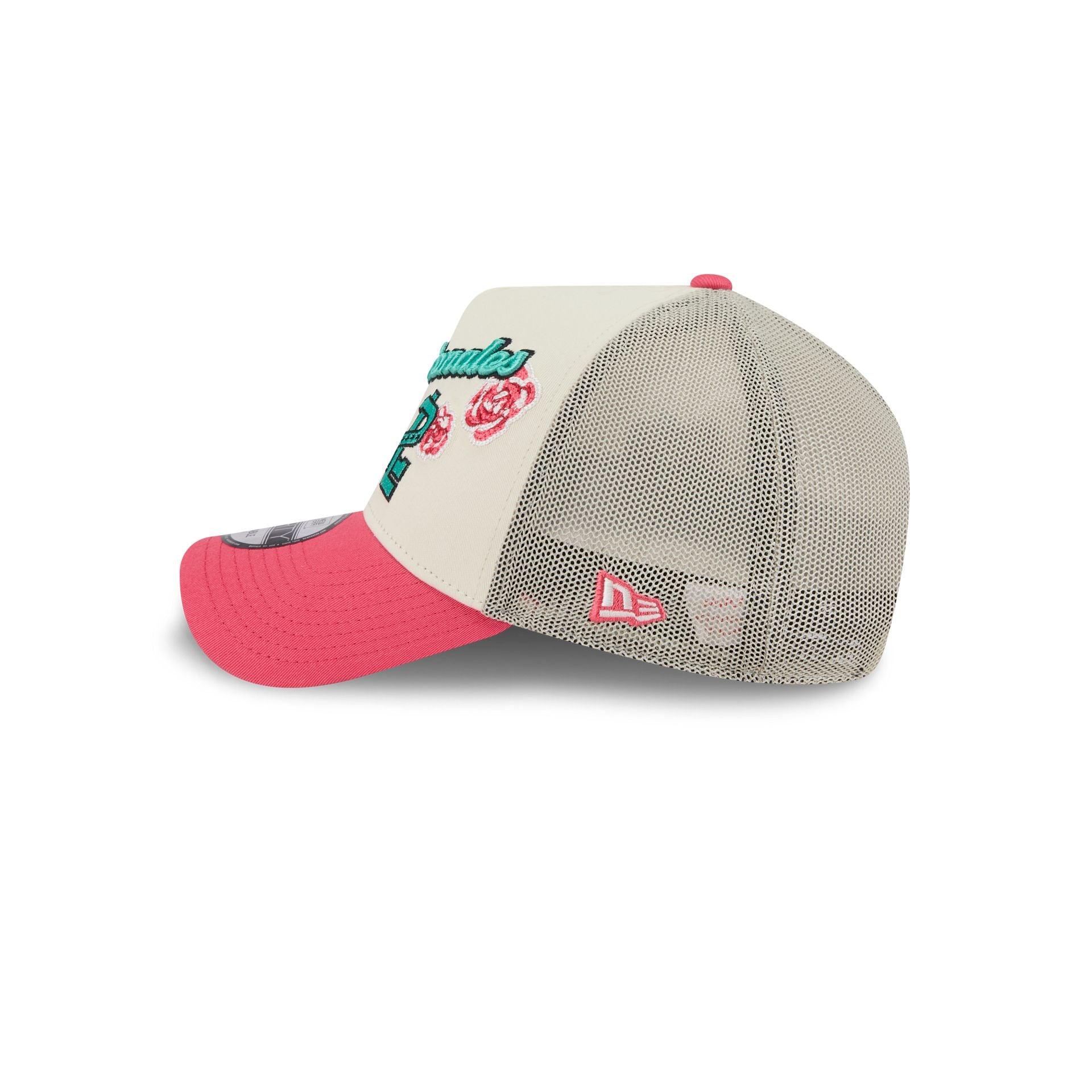 Tecolotes de los Dos Laredos Two-Tone Pink Rose 9FORTY A-Frame Snapback Hat Male Product Image