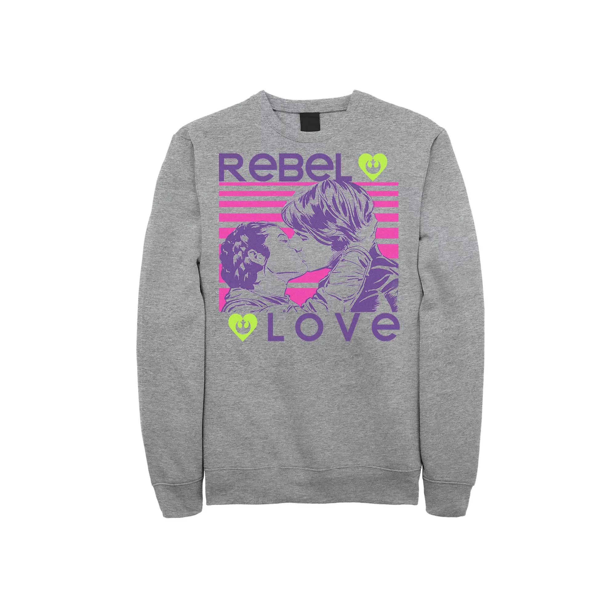 Men's Star Wars Rebel Love Valentines Day Sweatshirt,  Product Image