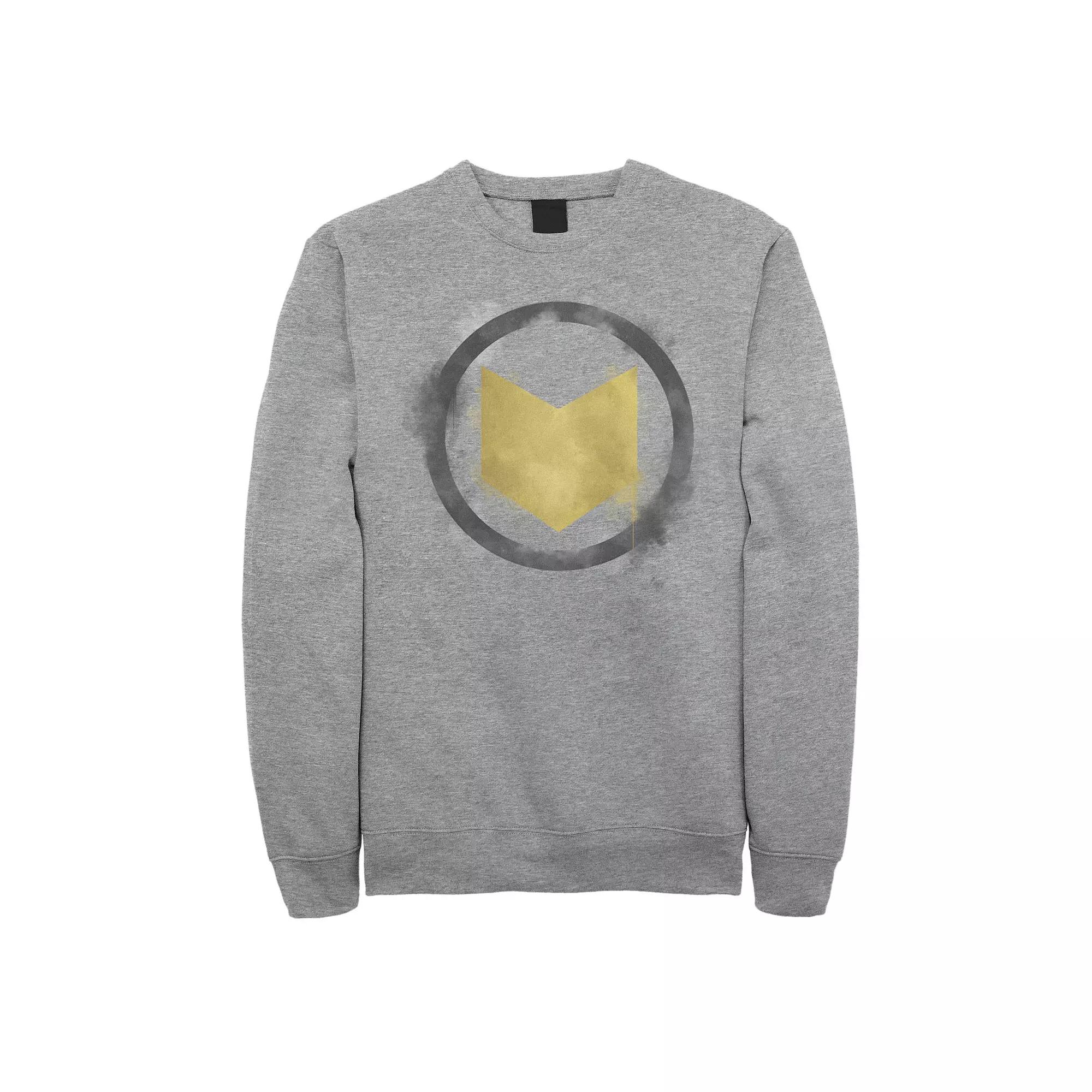 Men's Marvel Avengers Endgame Hawkeye Spray Paint Logo Sweatshirt,  Product Image